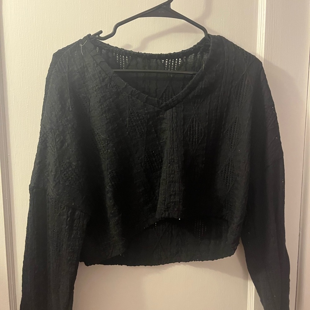 Black Women's Cropped Top